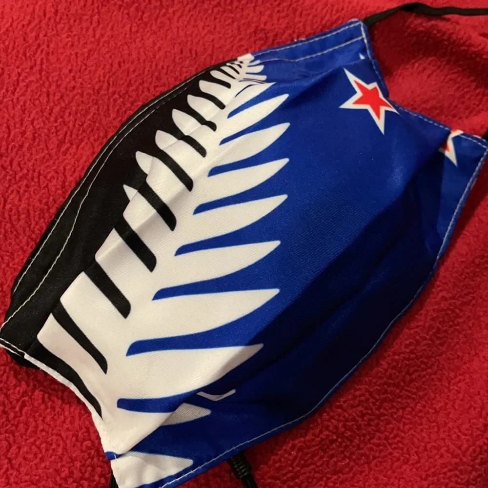 6/$20 New face mask with New Zealand flag